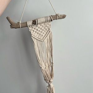 Handmade Macrame Drift Wood Plant holder